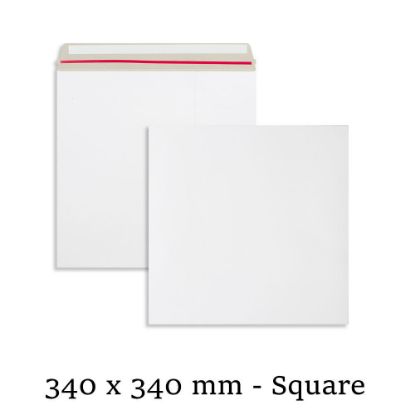 340x340 mm All Board White Envelopes Mailer