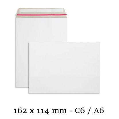 C6 All Board White Envelopes Mailer