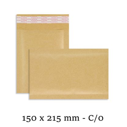 C/0 Gold Padded Bubble Envelopes