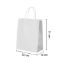 White Kraft paper bags with Twisted Handles - 25 x 31 x 12 cm