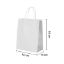 White Kraft paper bags with Twisted Handles - 45 x 48 x 14 cm