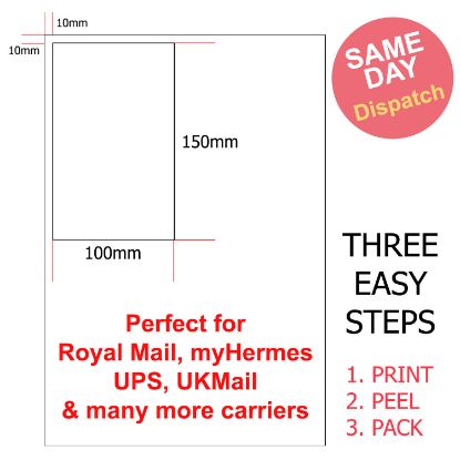 Integrated Labels for myHermes, UPS, Royal Mail, etc.
