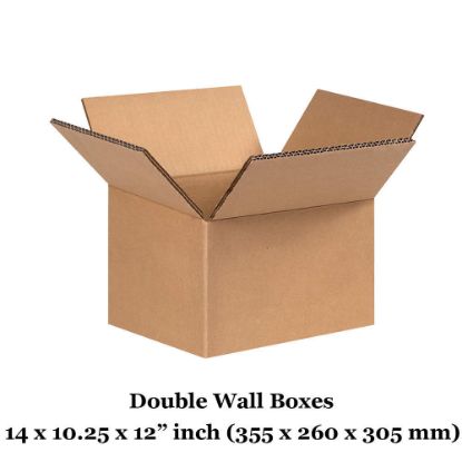Double wall cardboard boxes - 14x10.25x12" inch