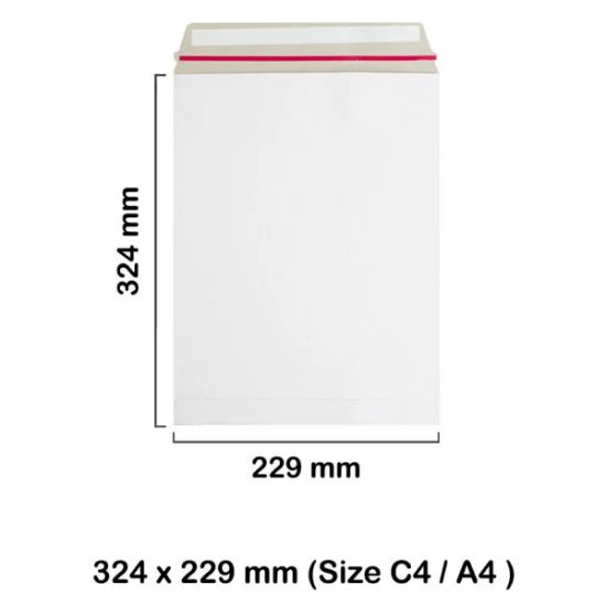 C4 All Board White Envelopes Mailer