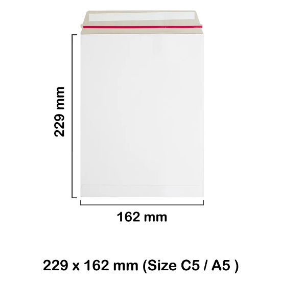 C5 All Board White Envelopes Mailer