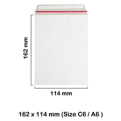C6 All Board White Envelopes Mailer