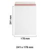 B5 All Board White Envelopes Mailer