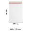 440x170 mm All Board White Envelopes Mailer