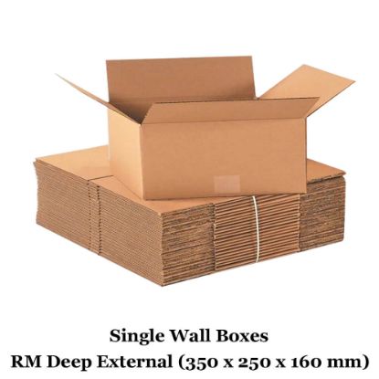 	350x250x160 mm external Royal Mail Small Parcel Single Wall Shipping Mailing Postal Cardboard Boxes