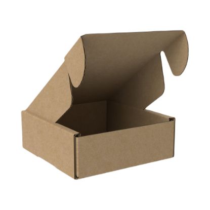 Die Cut Boxes  (Brown) - 116 x 116 x 40 mm (4.5 x 4.5 x 1.5 inches) 