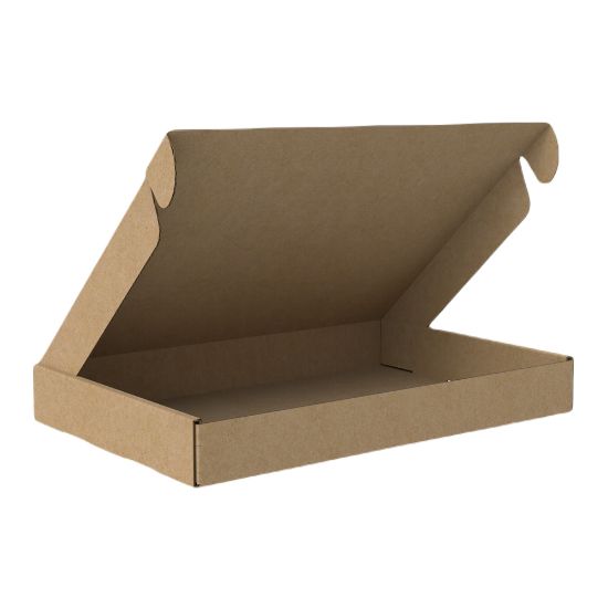 Die Cut Boxes  (Brown) - 350 x 228 x 42 mm (14 x 9 x 1.6 inches) - Pack of 5