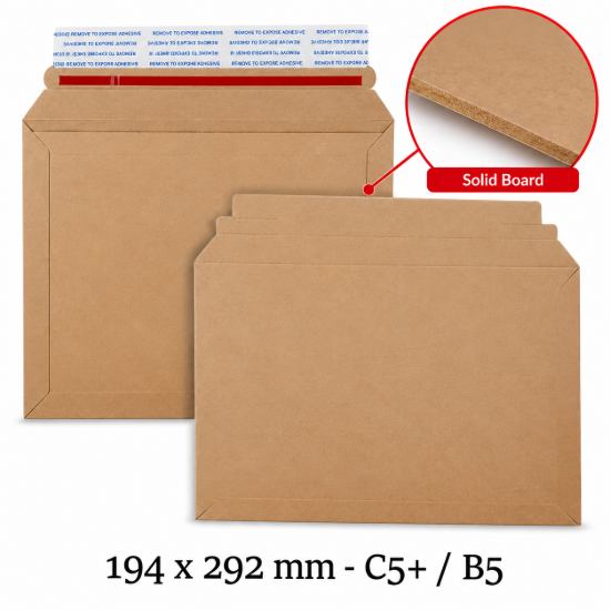 Picture of B5 Capacity Book Mailer (solid) Envelopes Peel & Seal Envelopes 194x292 mm - Box of 100