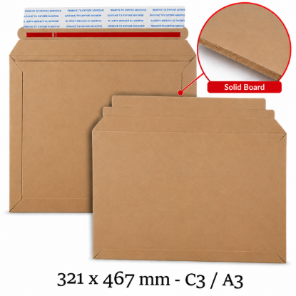 Picture of C3 Capacity Book Mailer (solid) Envelopes Peel & Seal Envelopes 321x467 mm - Box of 100
