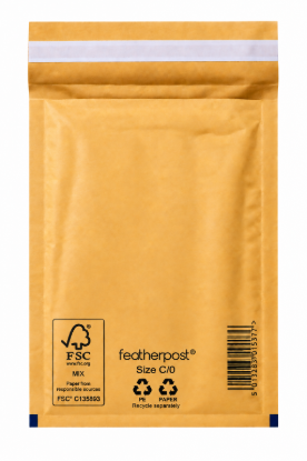 Picture of Featherpost Padded Envelopes Mailer Gold C/0 - 215 x 150 mm - Box of 100